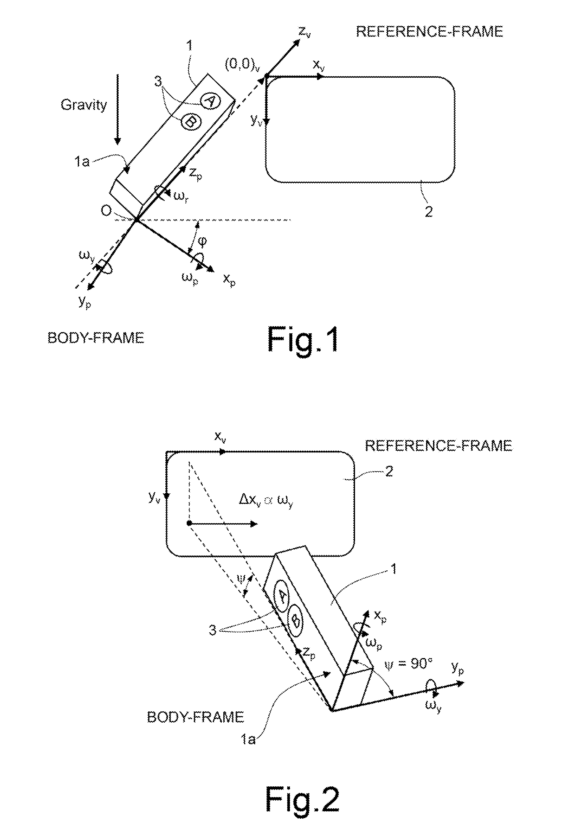 System and method for compensating orientation of a portable device