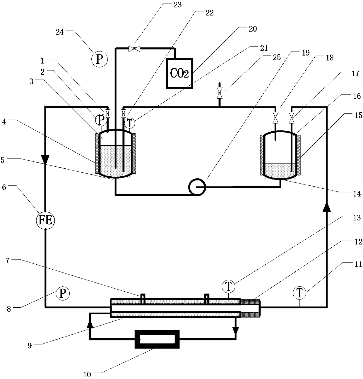 A moisture loop top corrosion test device