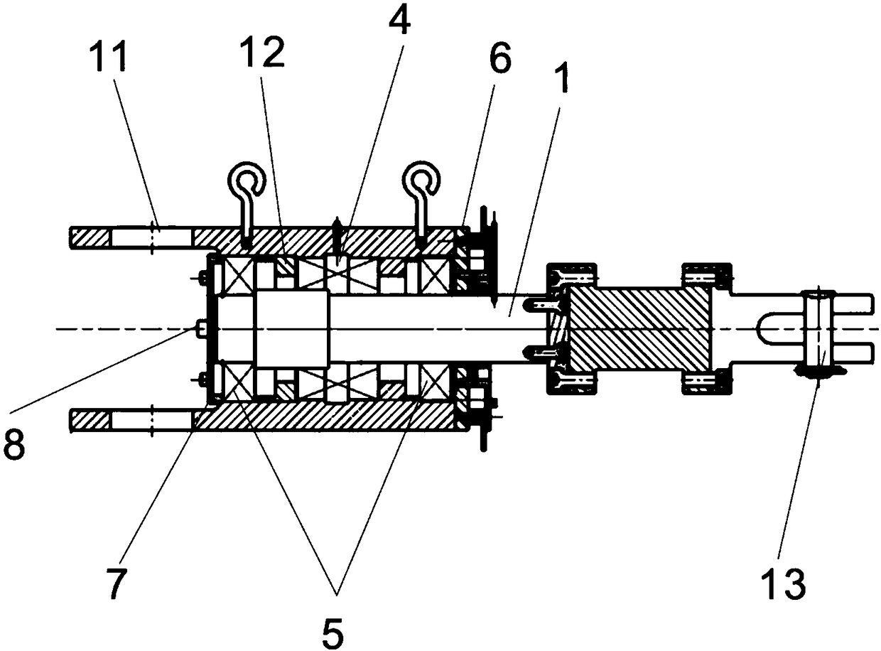 Steel wire rope torque and torsion angle measuring device and measuring method