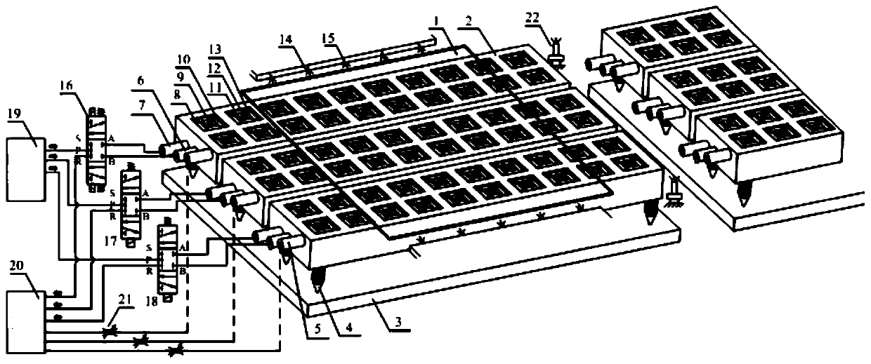 Glass substrate non-contact air flotation transport device