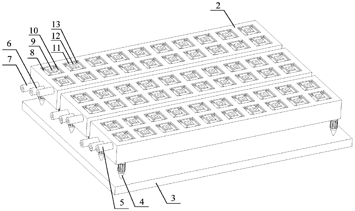 Glass substrate non-contact air flotation transport device