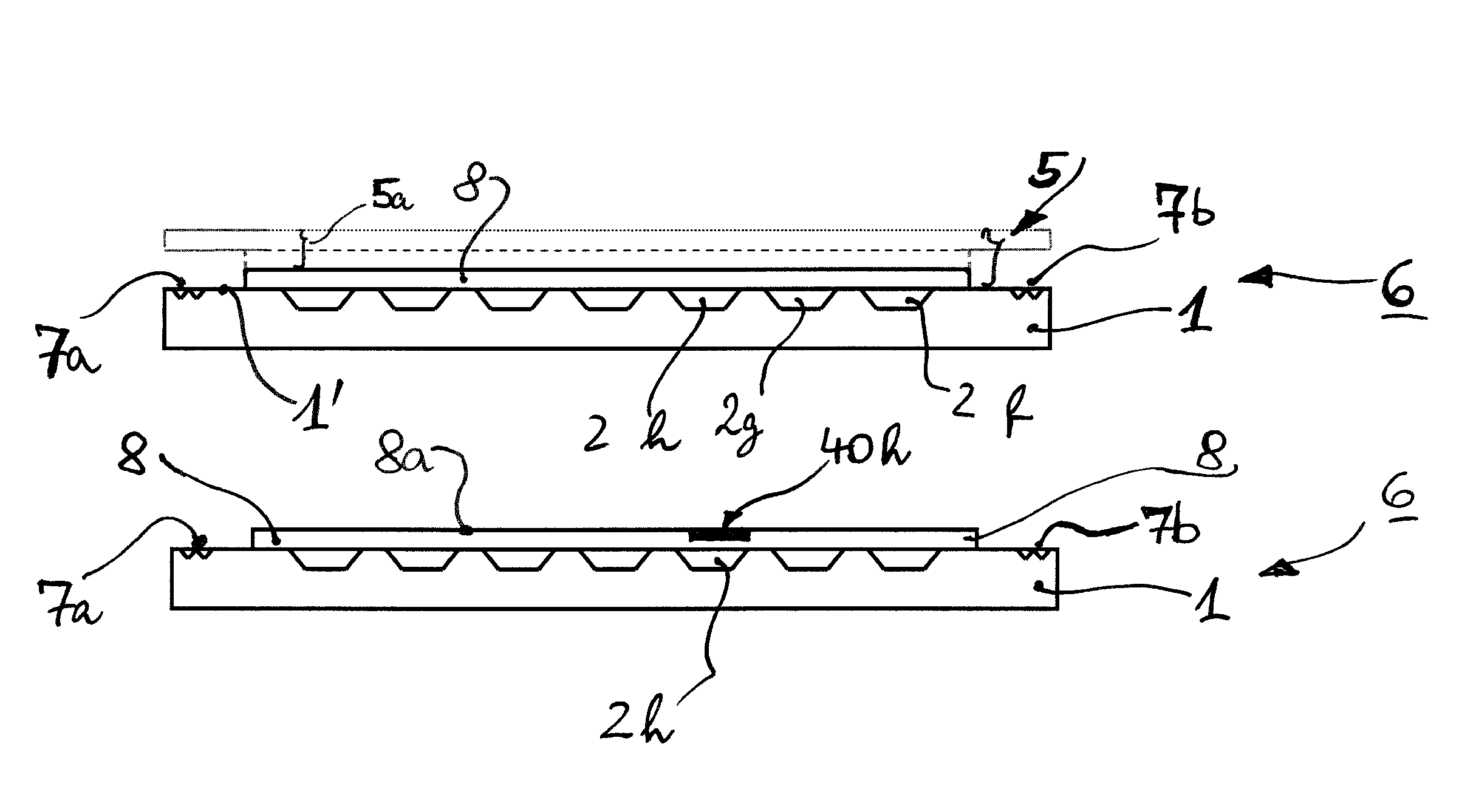 Orientation of an electronic CMOS structure with respect to a buried structure in the case of a bonded and thinned-back stack of semiconductor wafers