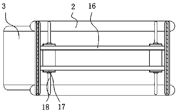 Protective physiotherapy bed with telescopic ladder treadle structure for tumor treatment