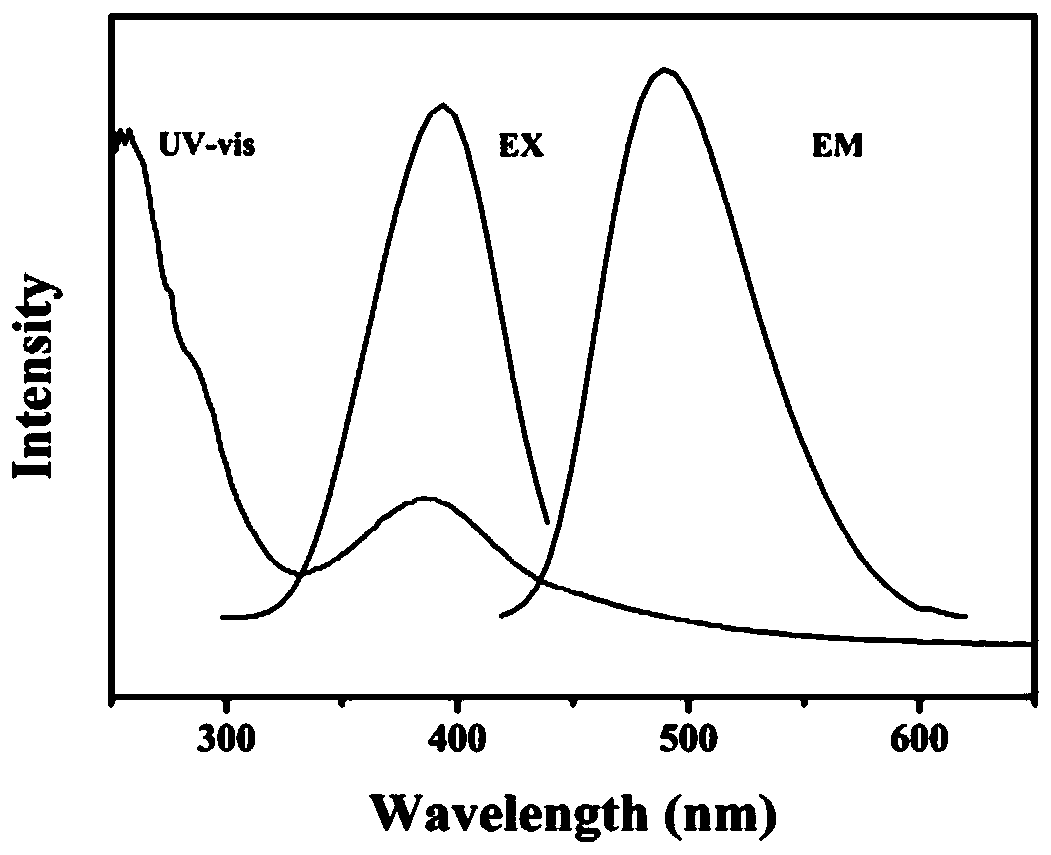 Nitrogen-doped fluorescent carbon quantum dot, and preparation method and application thereof