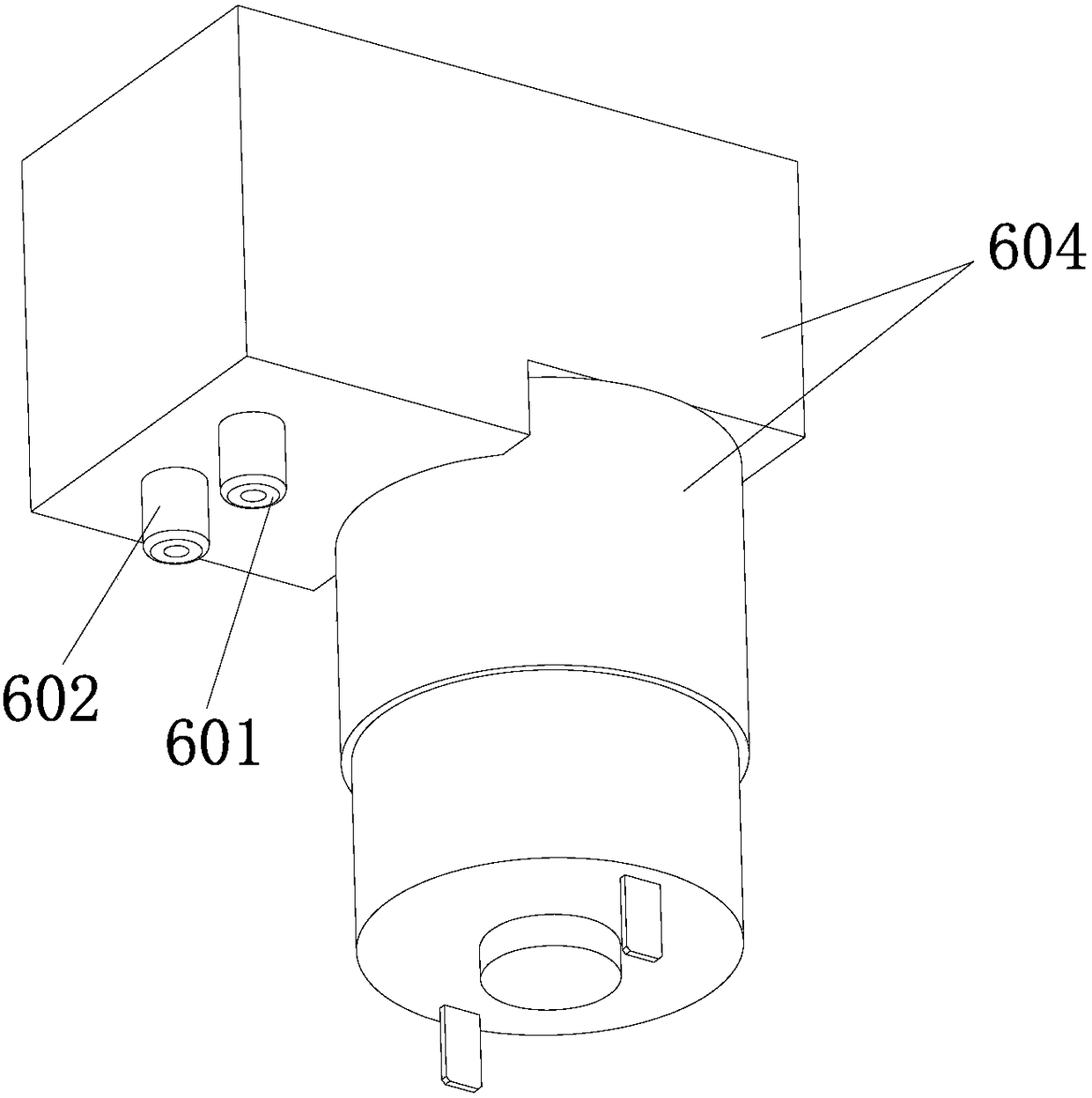 Food processing cup with improved vacuum device