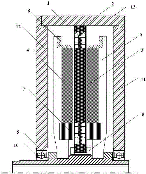 Axial flux motor of stator iron-core-free Halbach permanent magnet array