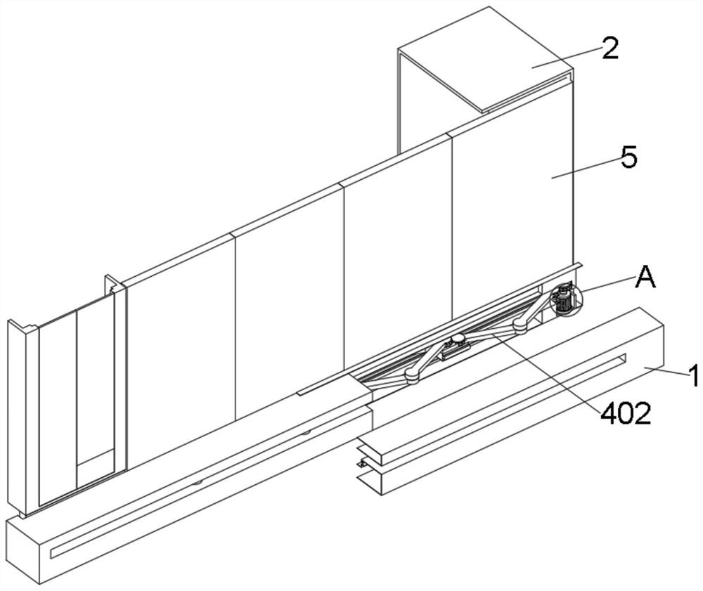 Movable anti-penetrating guardrail for municipal highway engineering