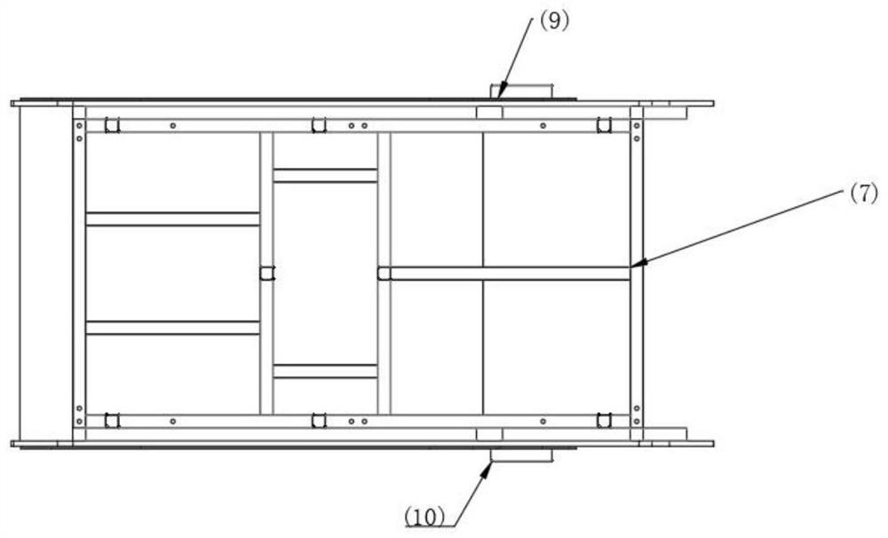 Rest cabin with rotary opening and closing door