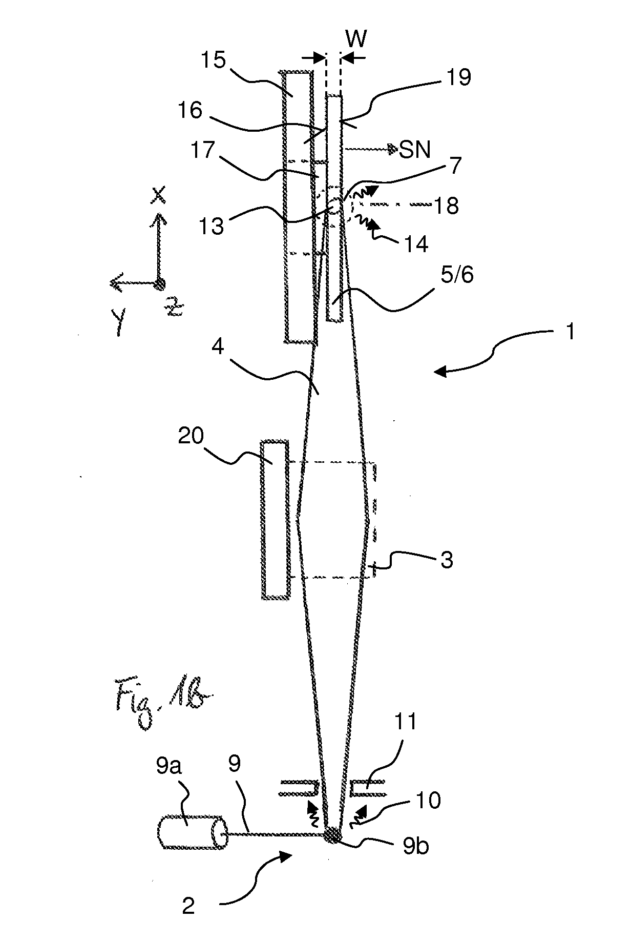 XRF measurement apparatus for detecting contaminations on the bevel of a wafer