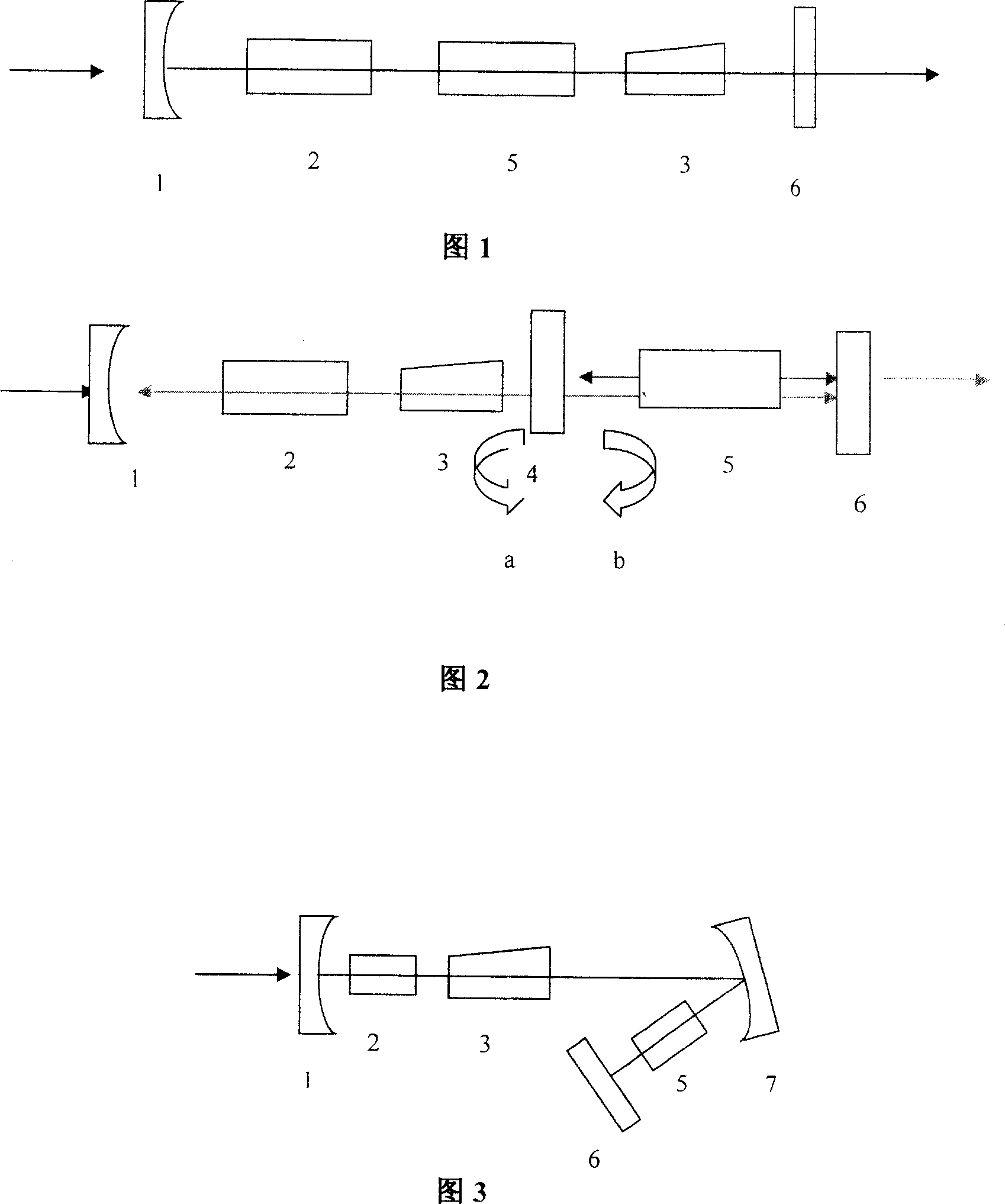 Separation type Raman laser in full solid state