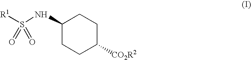 Process for trans-4-amino-1-cyclohexanecarboxylic acid derivatives