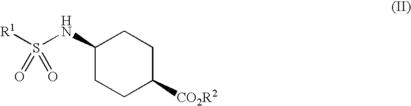 Process for trans-4-amino-1-cyclohexanecarboxylic acid derivatives