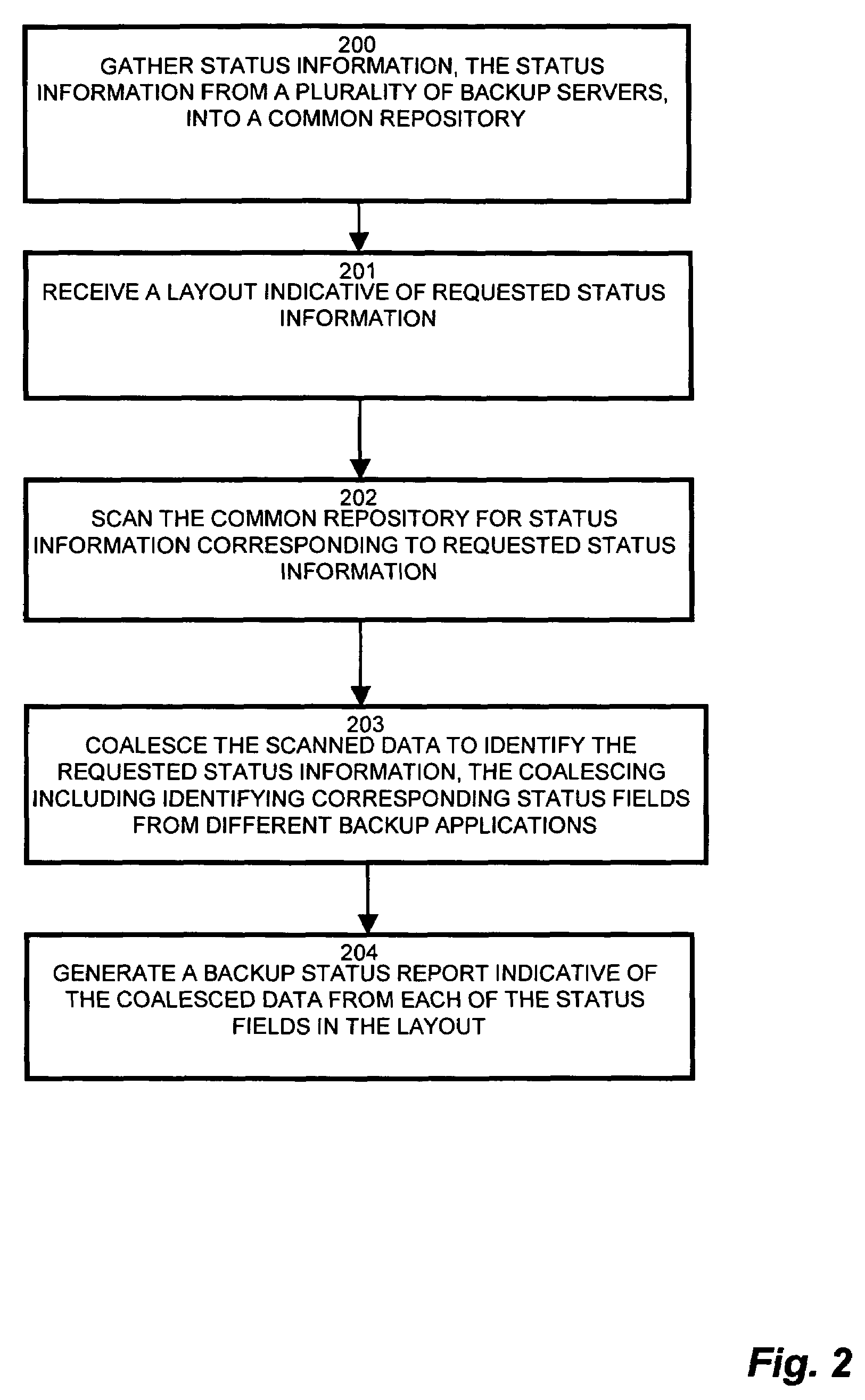 System and methods for managing backup status reports