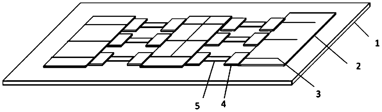 An arrayed resistance strain sensor and a measurement compensation system with the sensor