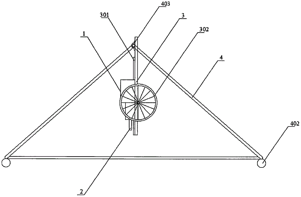 Loose rock body drilling device and method