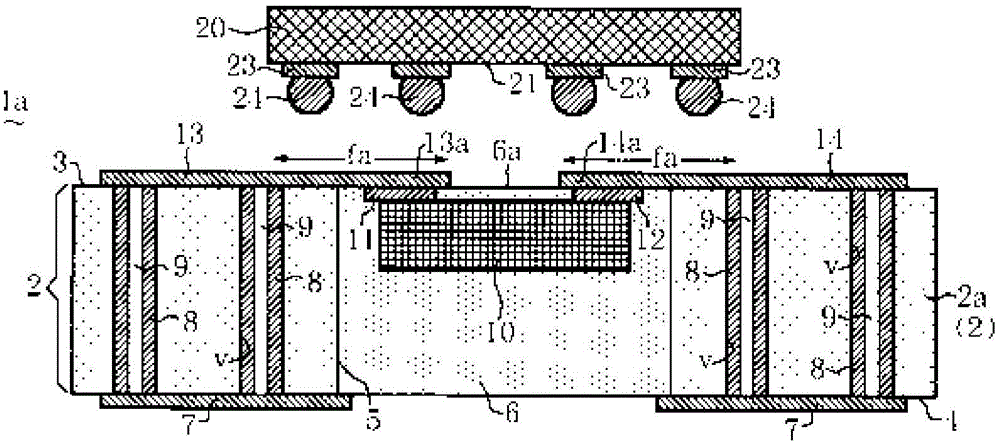 Wiring board for having light emitting element mounted thereon