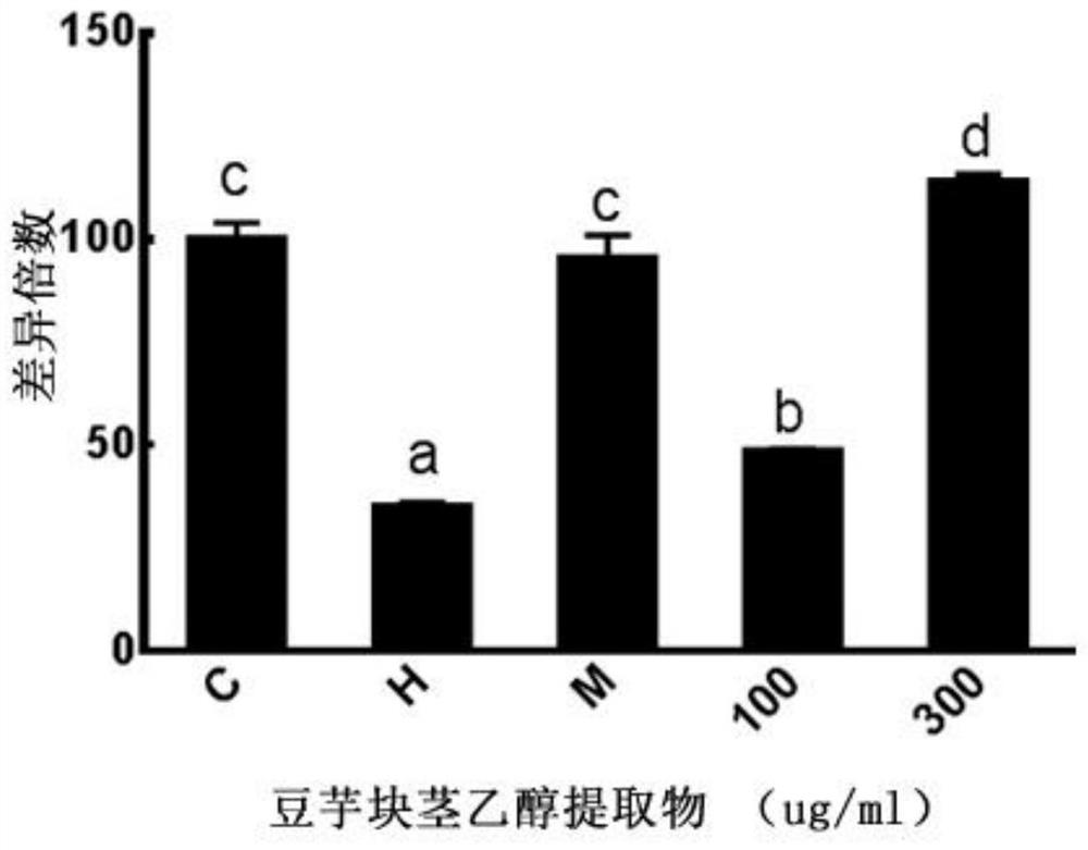 Hypoglycemic application of ethanolic extract of soybean taro tuber