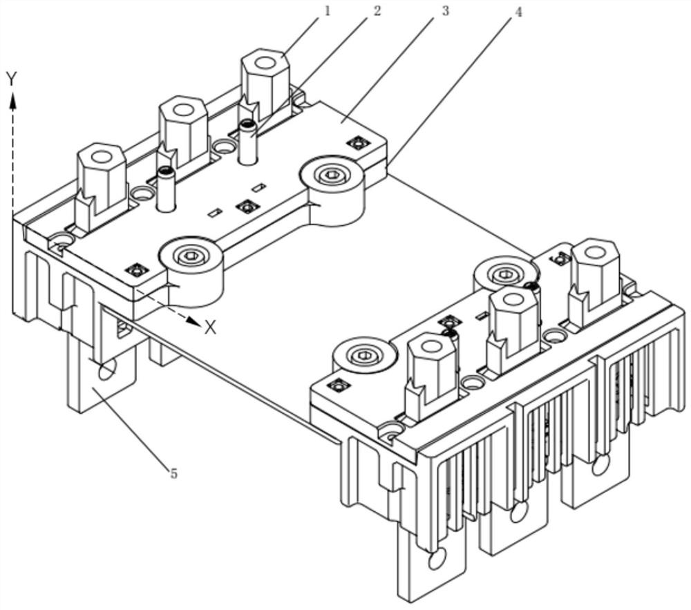 Plug-in base of molded case circuit breaker