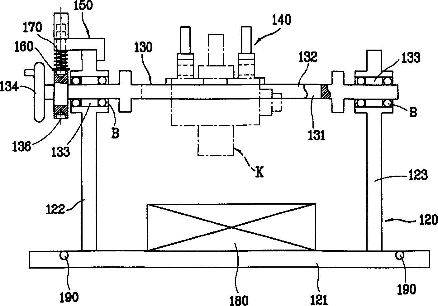 Clamp tool for testing electrode free illumination appliances