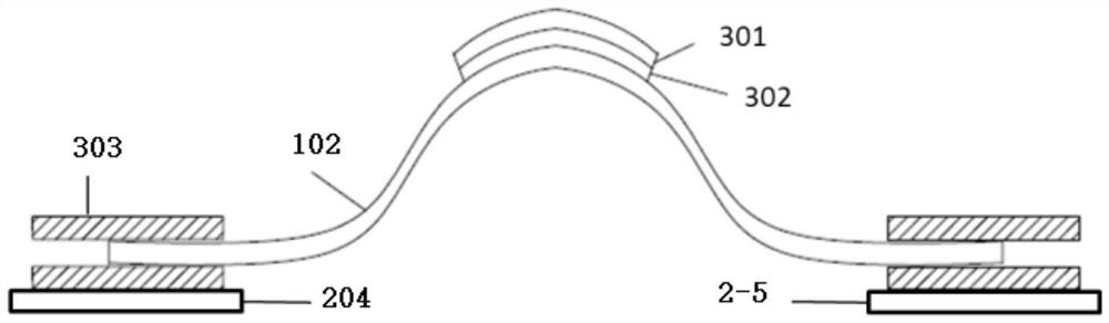 Device for bending test of flexible thin film solar cell