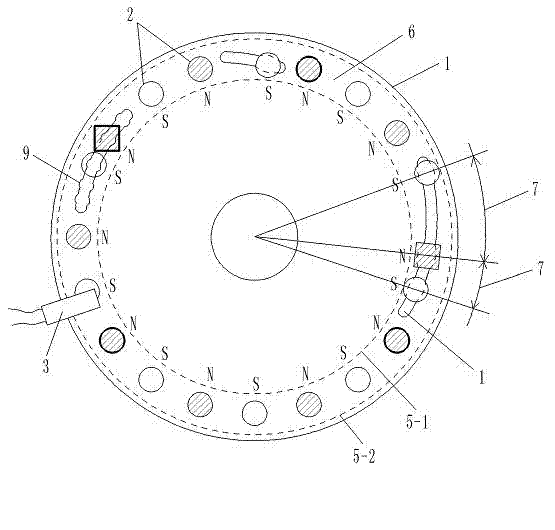 Moped provided with sensor with adjustable positions and magnetic fluxes of magnetic blocks on keyboard