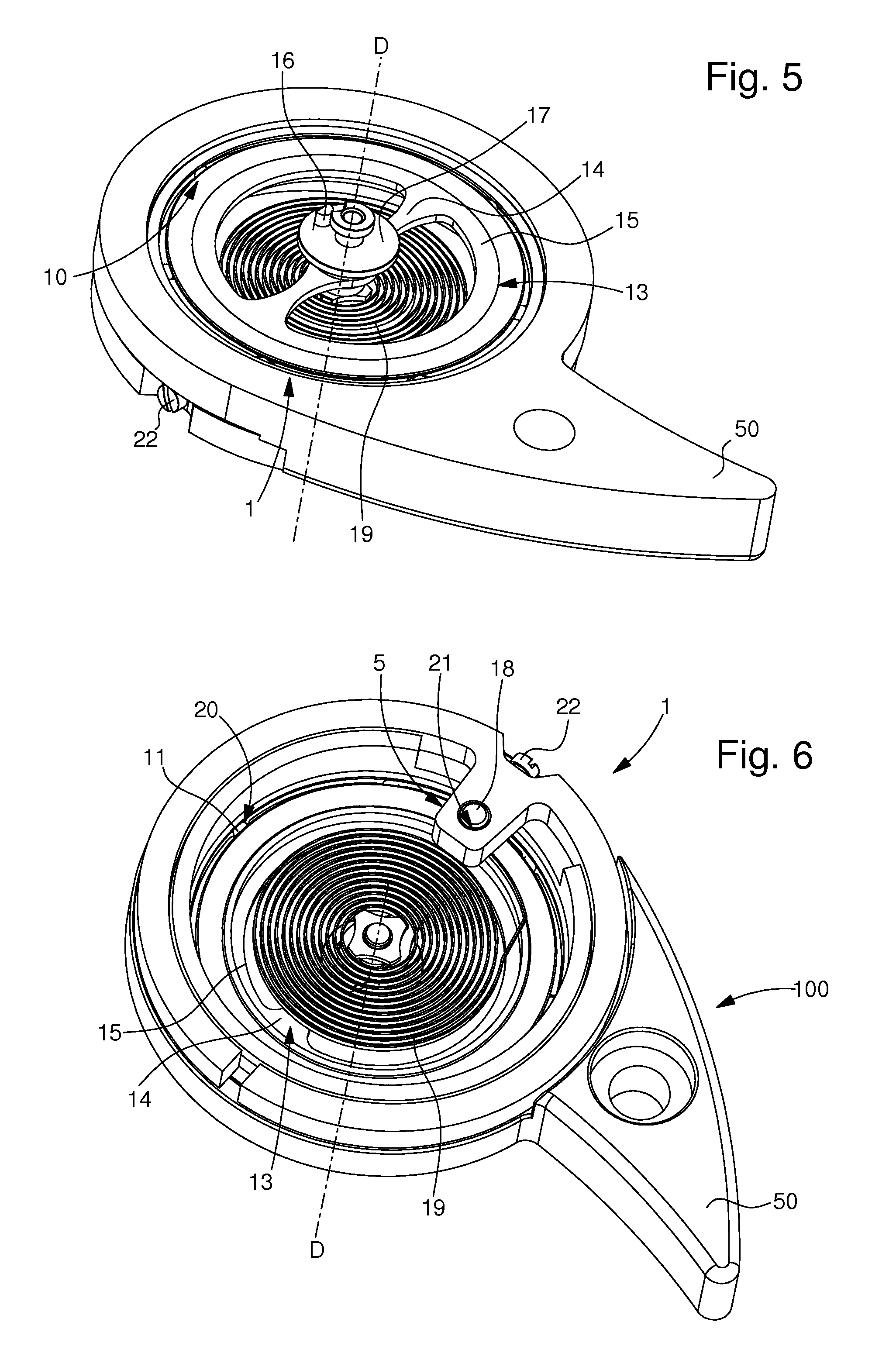 Timepiece wheel set with peripheral guiding