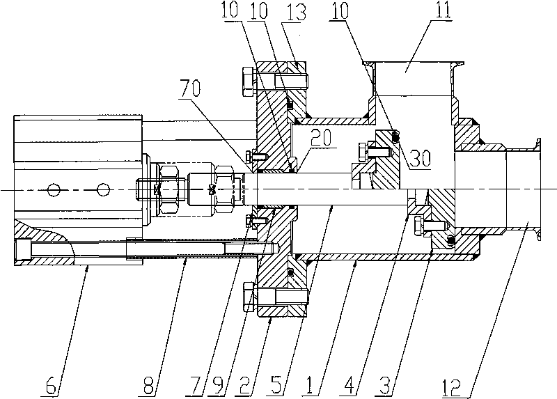 Pneumatic baffle valve for aseptic steam freeze dryer