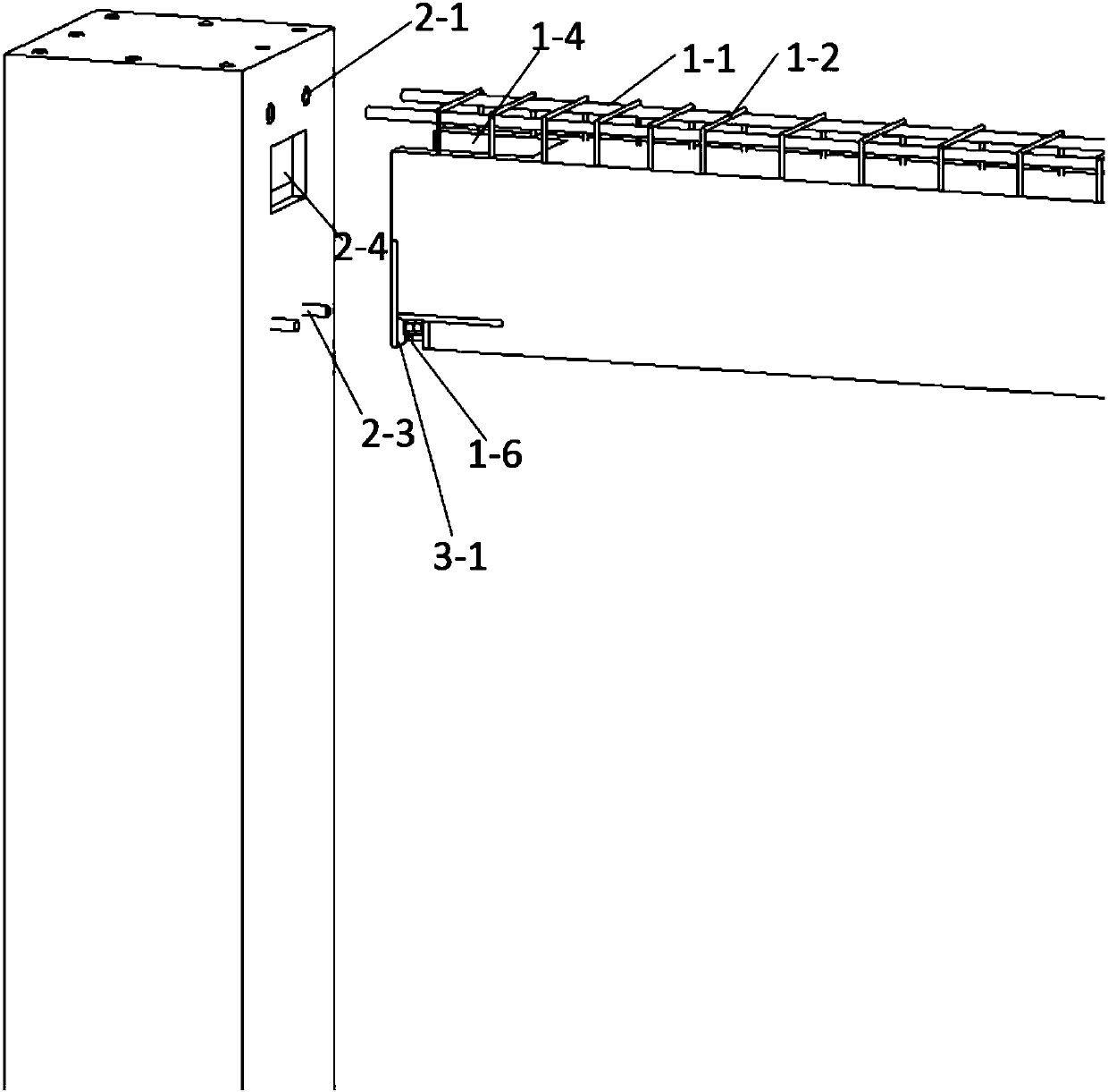 Prefabricated concrete frame beam-column joint construction method