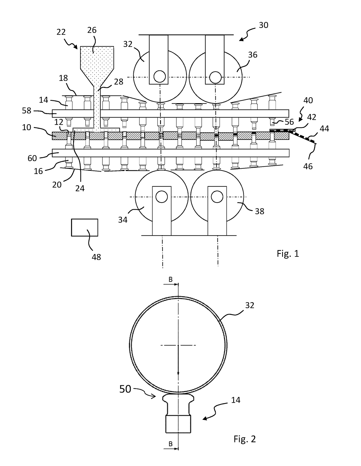 Punch for a rotary press