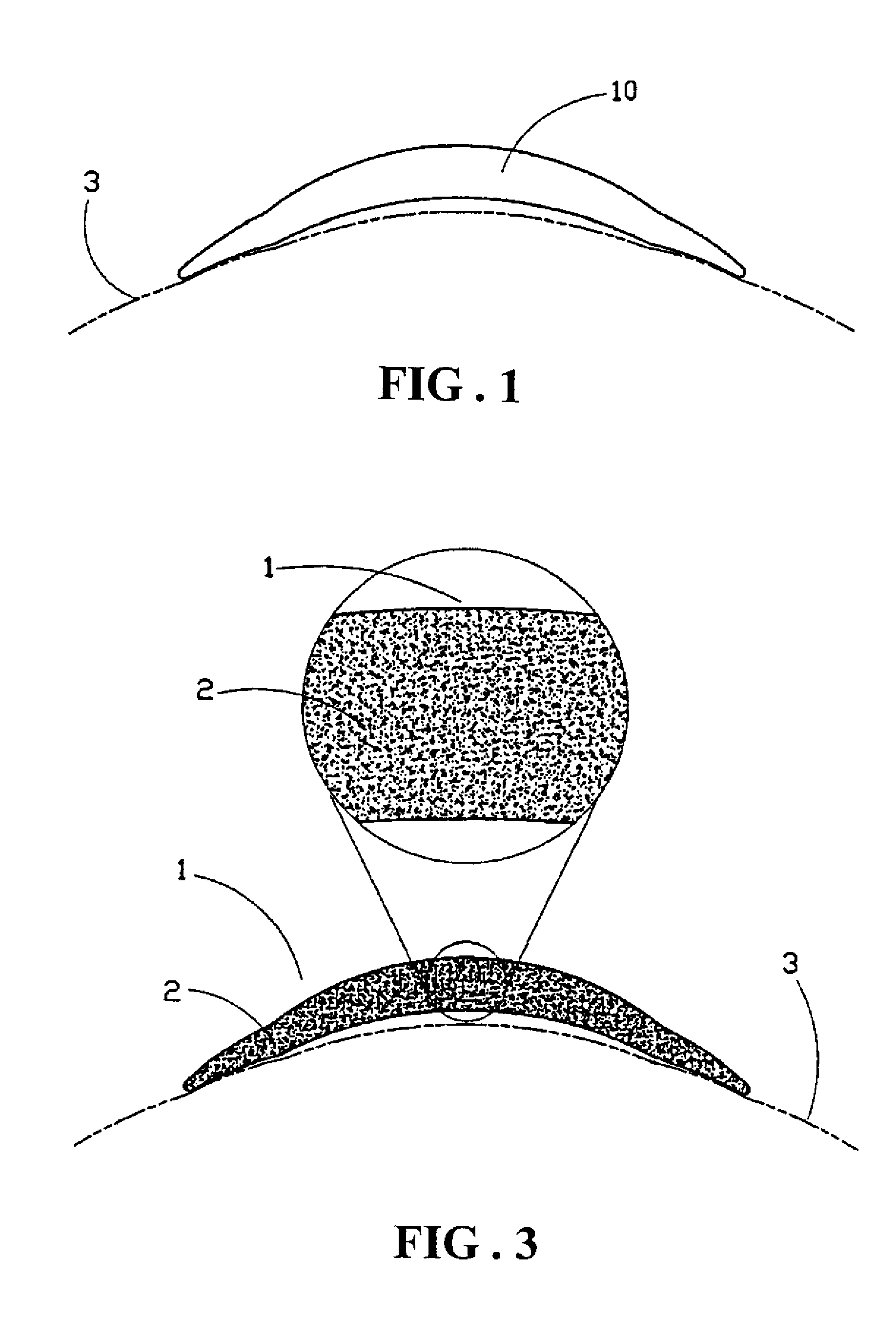 Method for forming silicone hydrogel contact lens and structure thereof