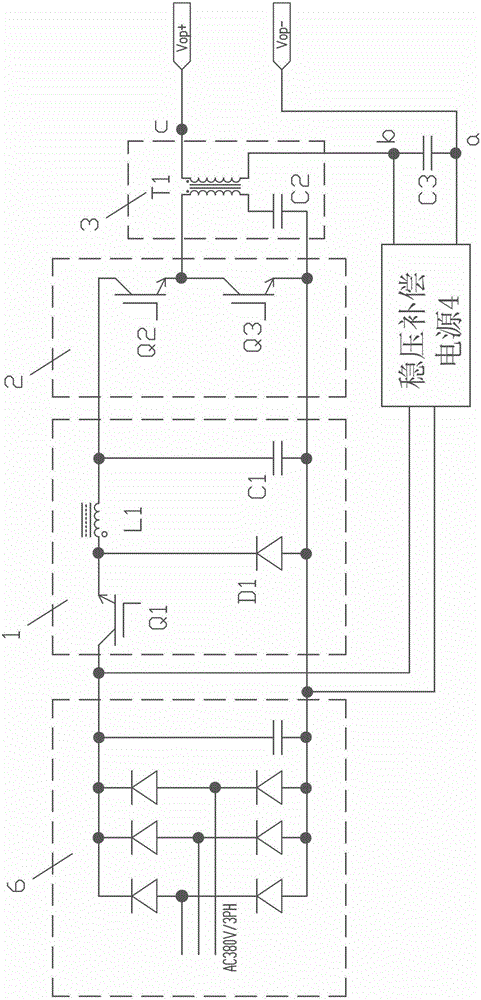 A high-power high-voltage pulse power supply circuit