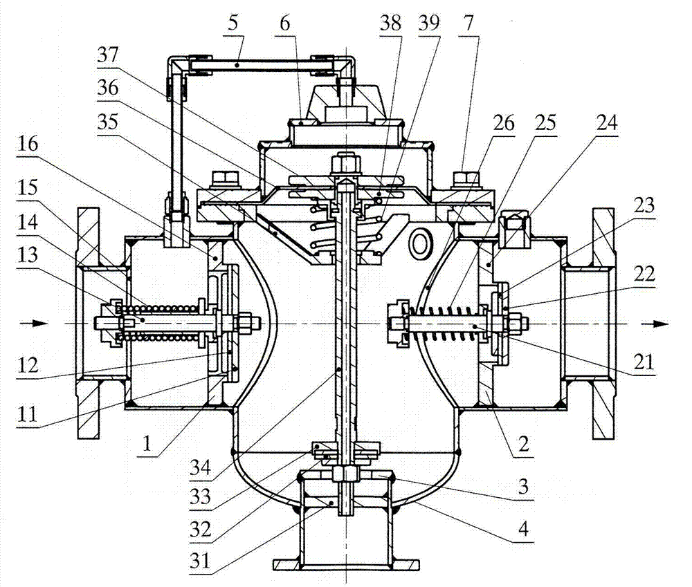Stainless steel backflow prevention device with double non-return valves