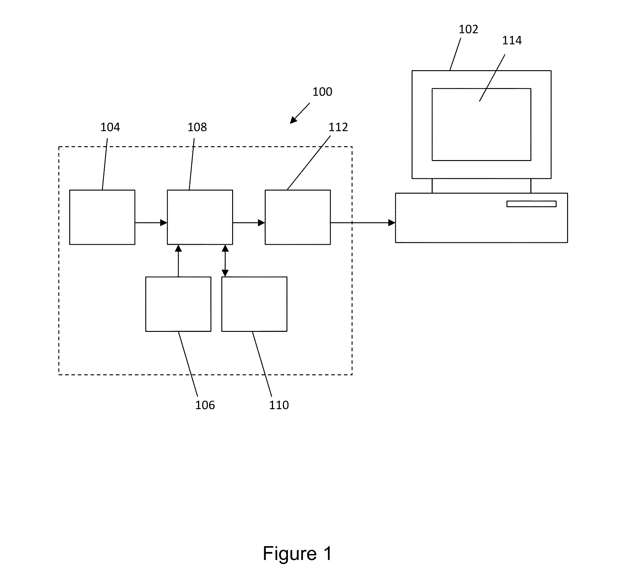 Interface system for a computing device with visual proximity sensors and a method of interfacing with a computing device