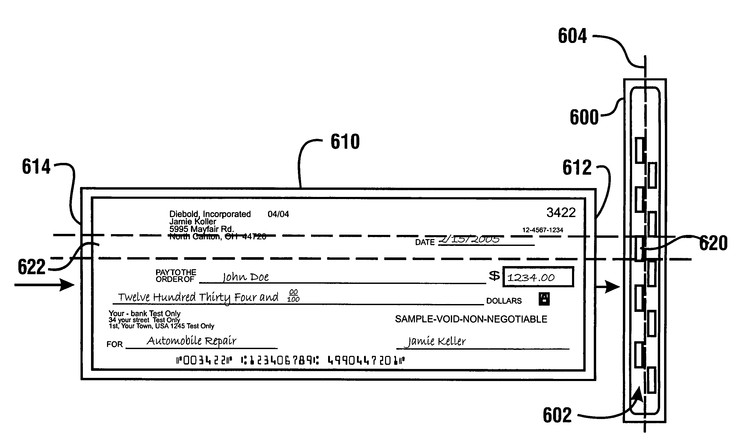 Method of evaluating checks deposited into a cash dispensing automated banking machine