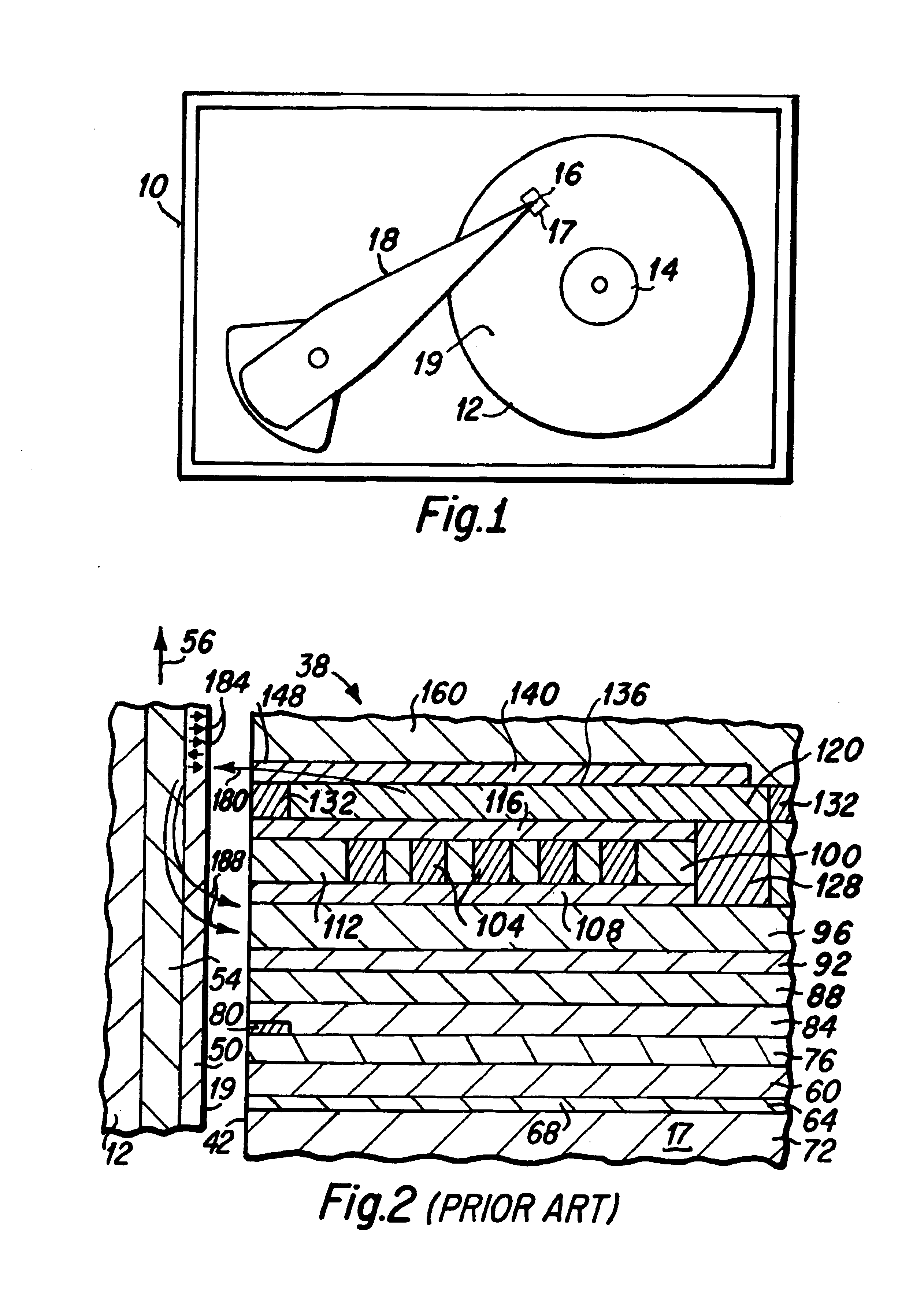 Magnetic head having media heating device that is electrically connected to magnetic pole piece