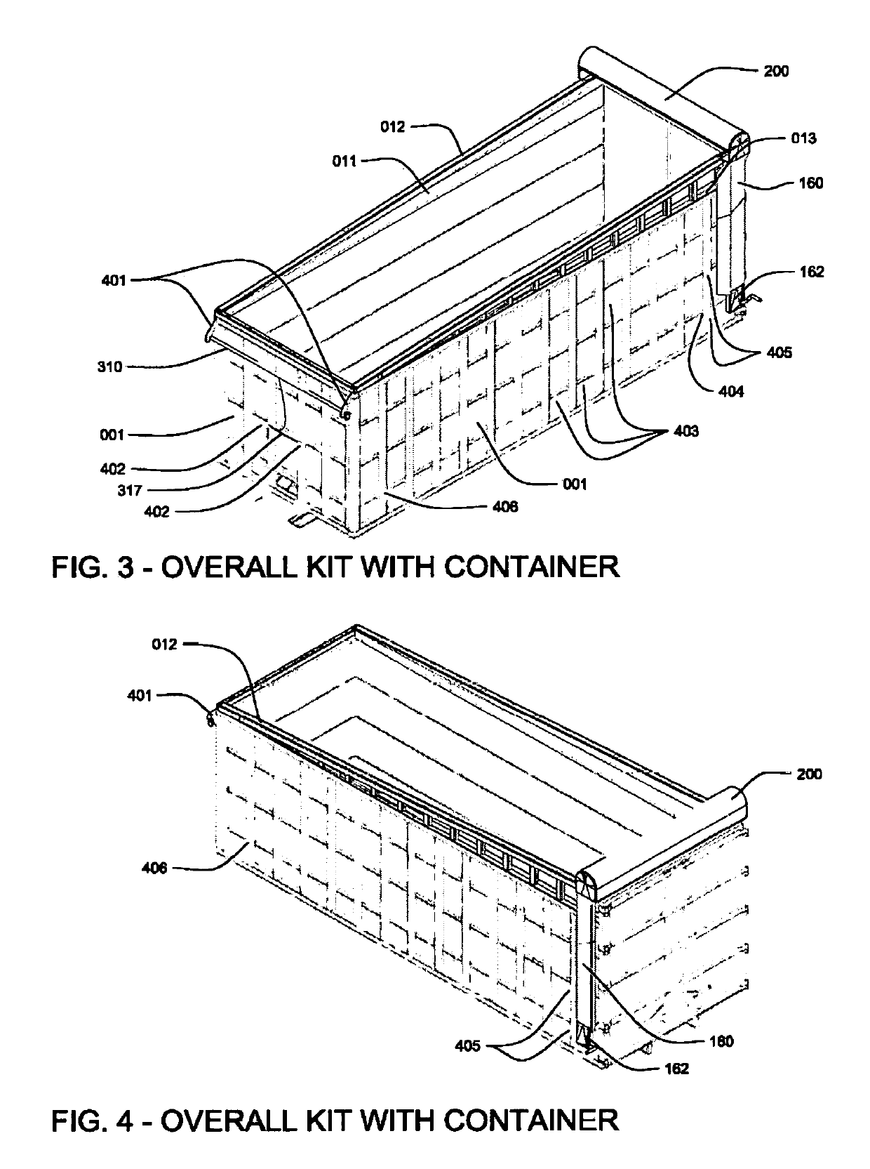 Retractable Fabric Cover for Rectangular Containers