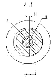 Electric spindle structure suitable for longhole inner circle processing