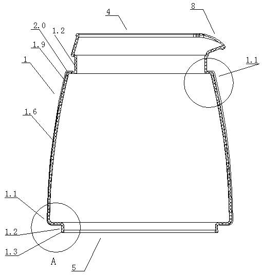 Method for assembling spout of heating explosion proof glass