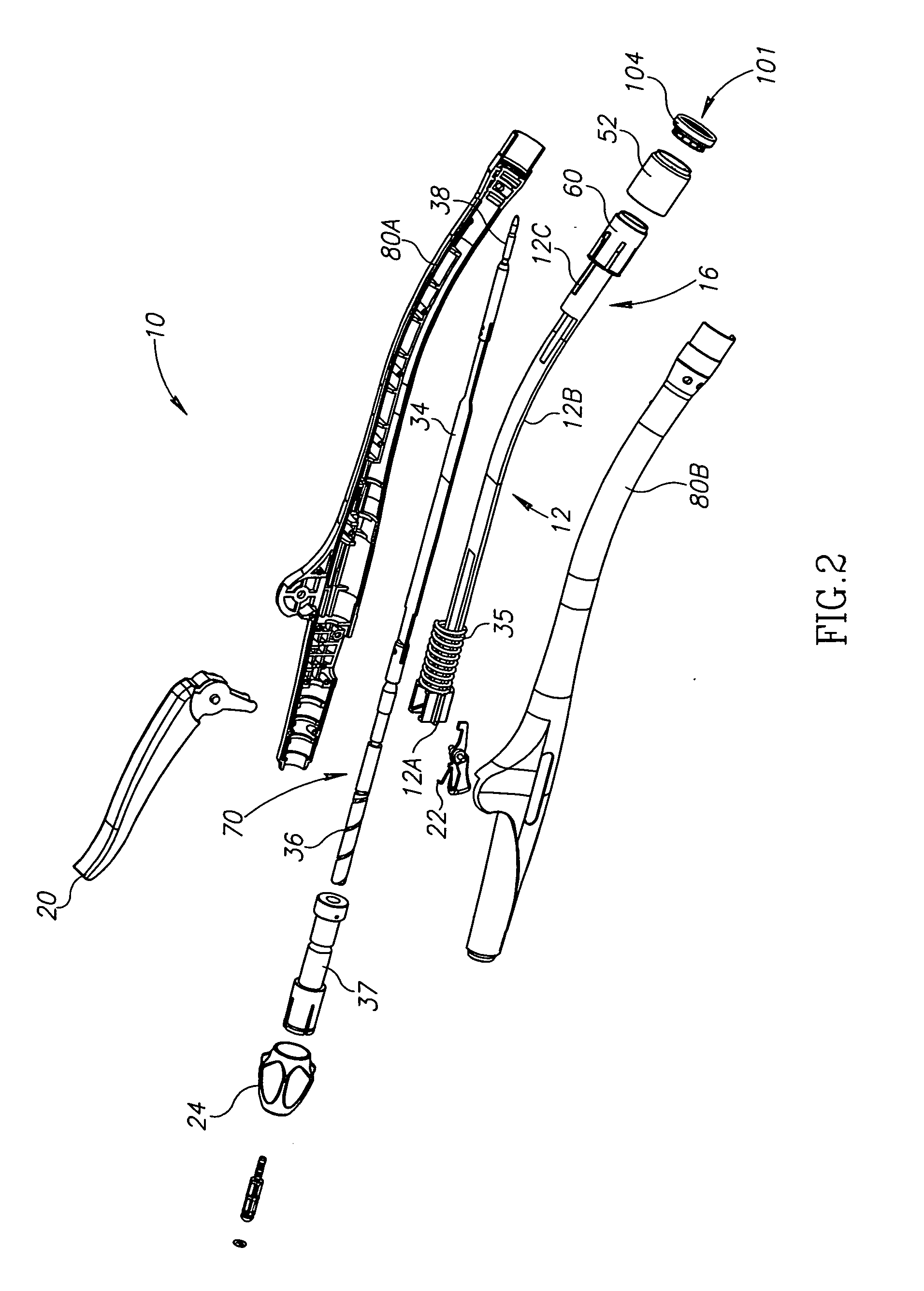 Compression anastomosis ring assembly and applicator for use therewith