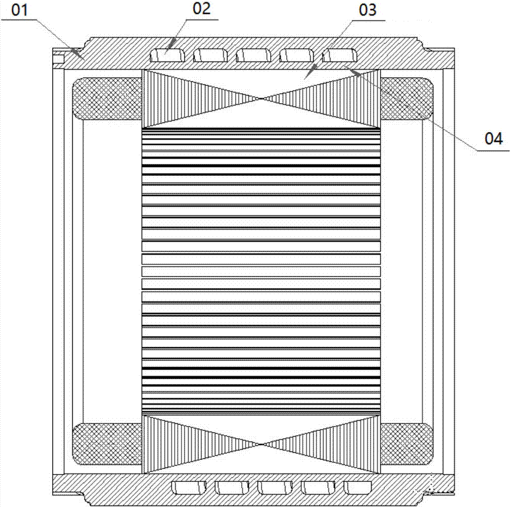 Motor and radiating structure thereof
