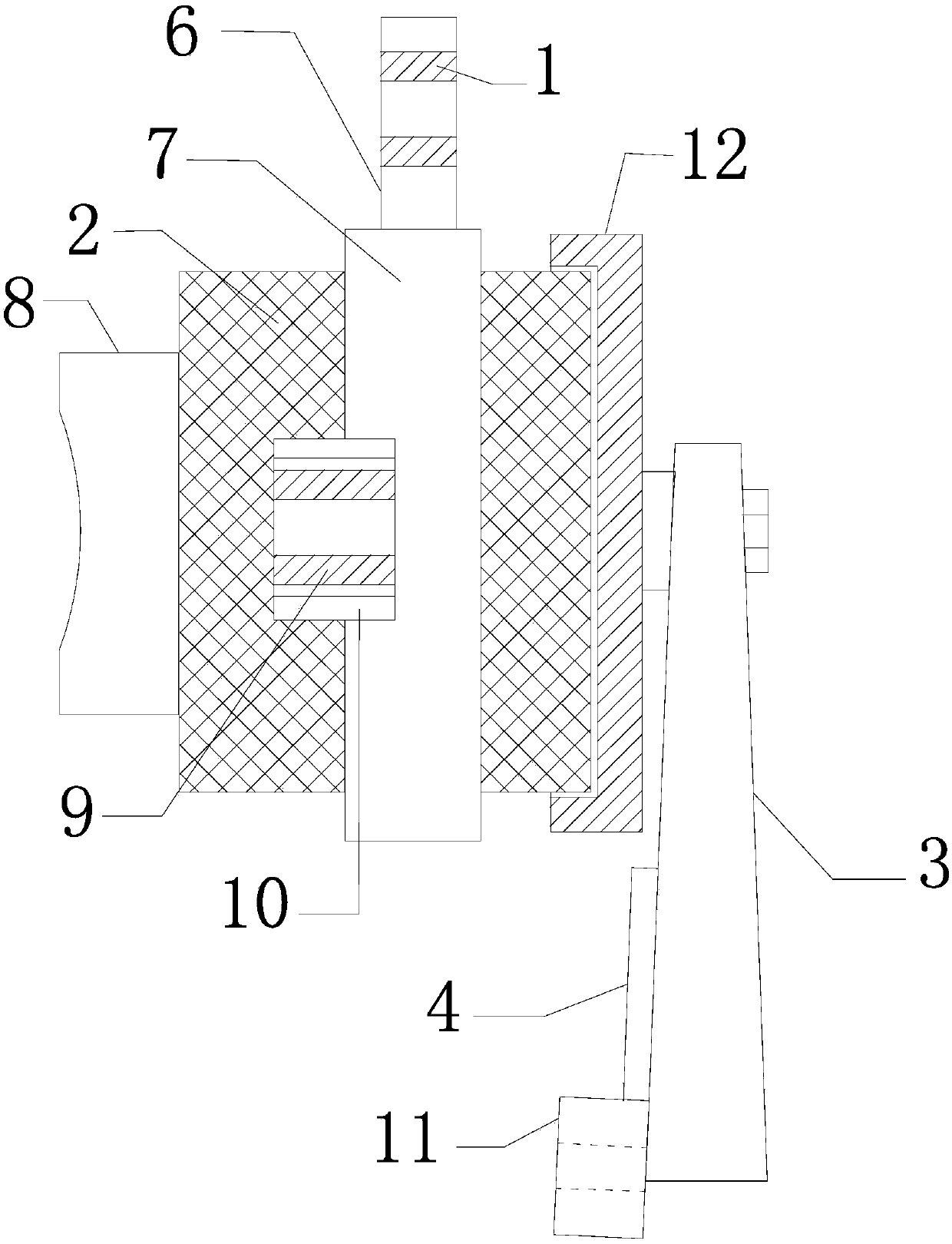 Shock absorption assembly of engine