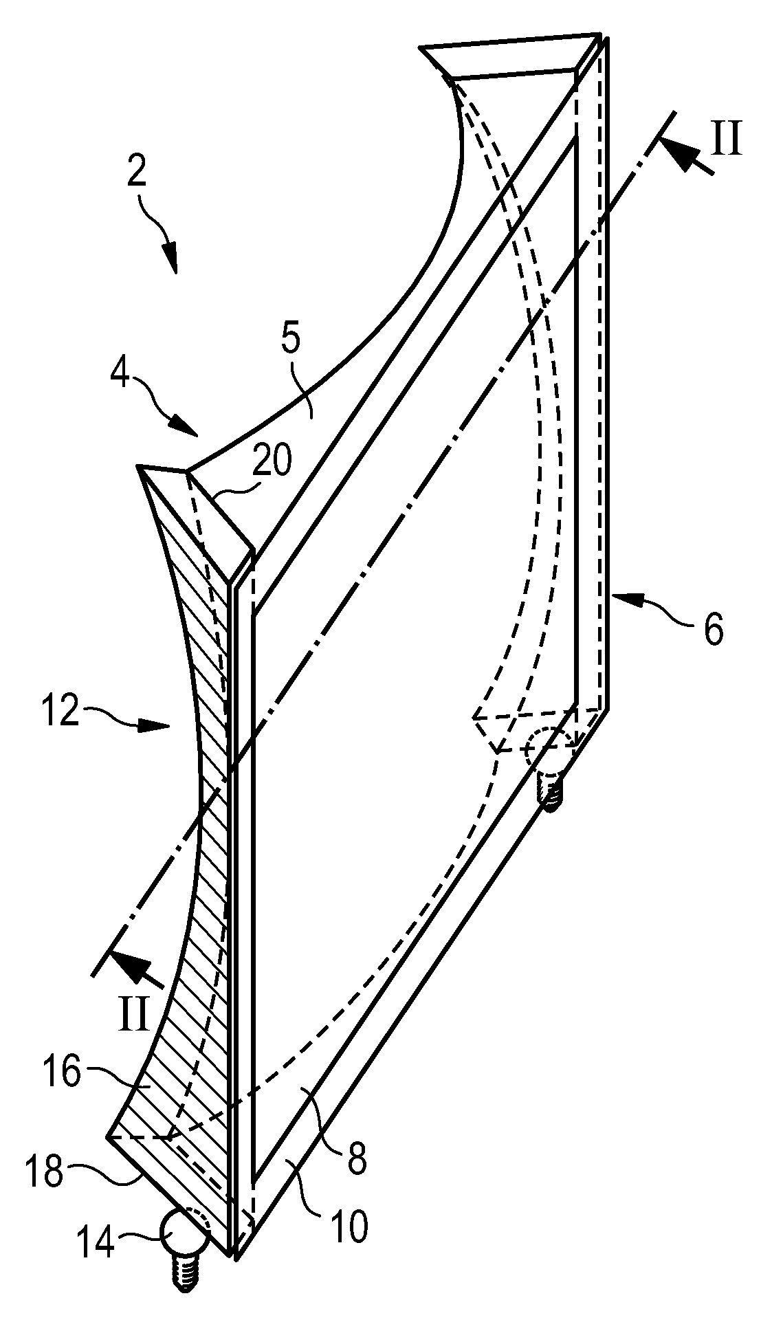 Light device with 3D effect for a motor vehicle