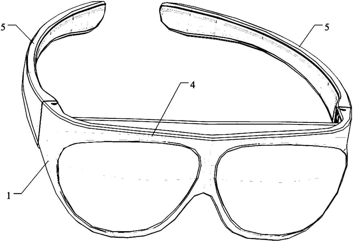 A kind of vr glasses and its heat dissipation structure