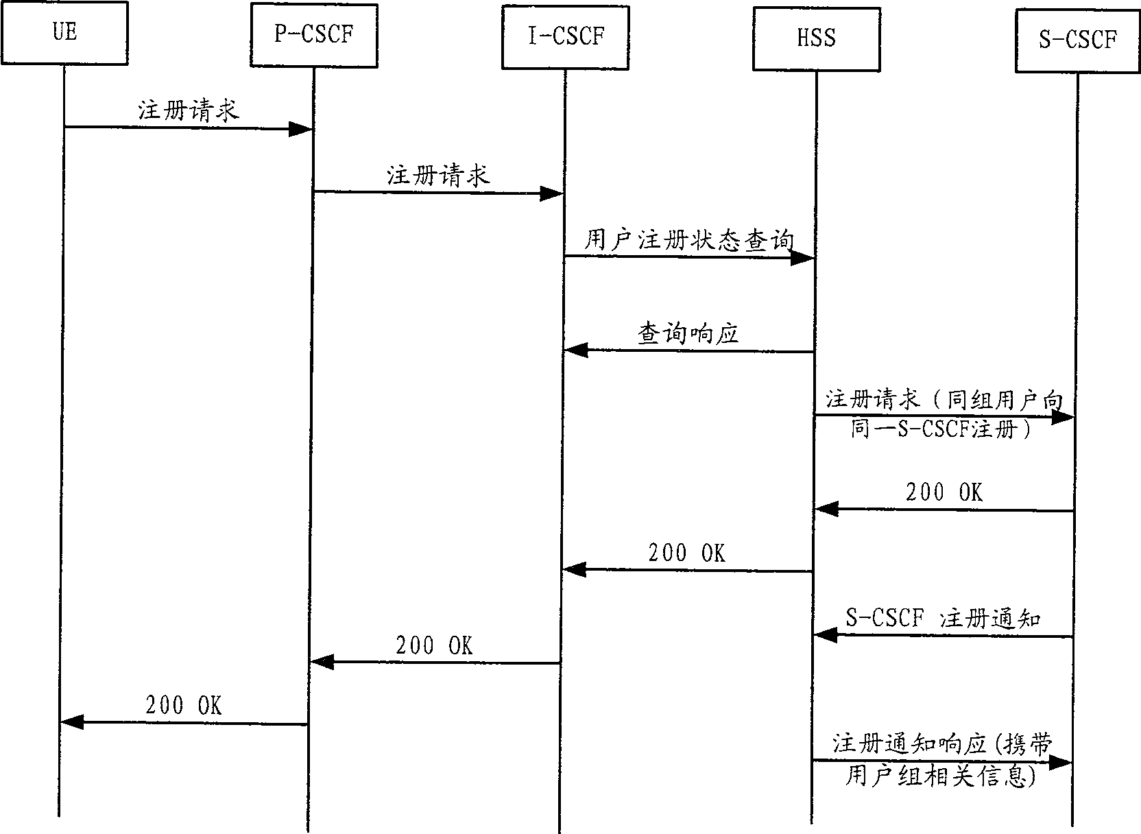 IP multimedia subsystem domain user access controlling method and its system