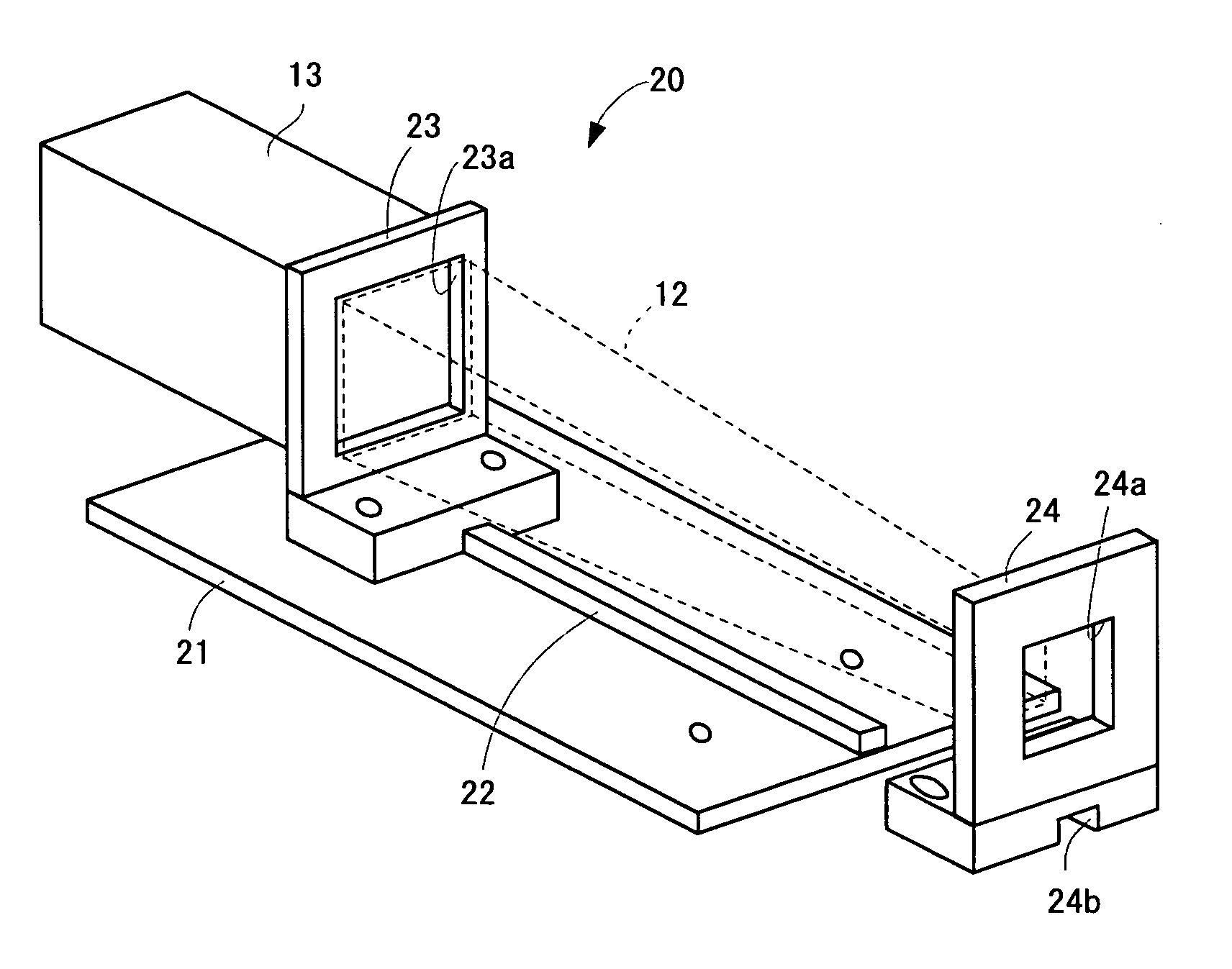 Rod integrator holder and projection type video display