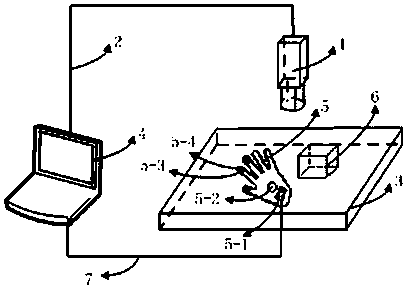 Pressure sensing data glove and its grasping process judgment method based on machine vision