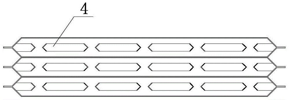 Self-supporting wide gap heat exchange element