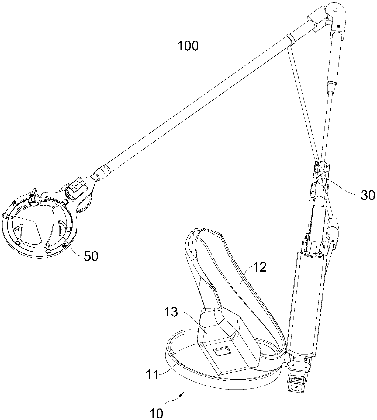 Positioning device and fruit-picking device