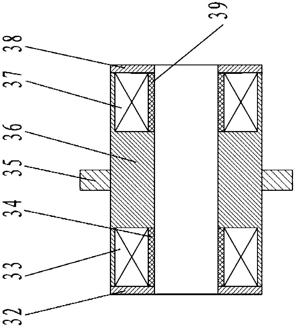 Gas discharge collecting device for drilling construction