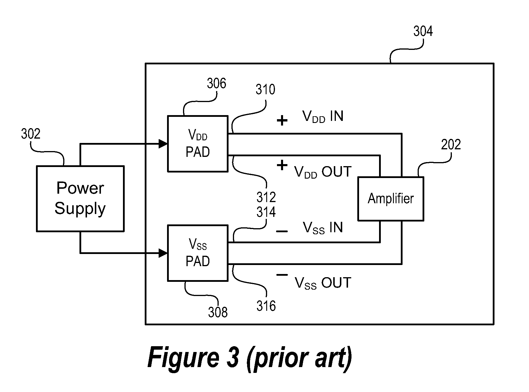 Multi-stage amplifier with multiple sets of fixed and variable voltage rails